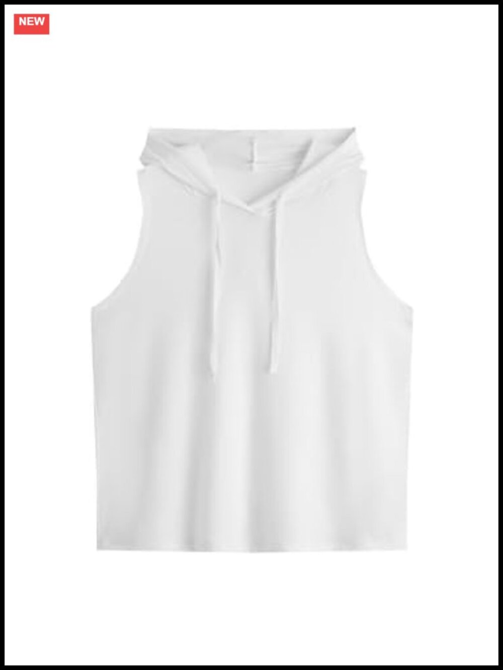Sleeveless Hoodie Workout Tank Top Athletic Pullover Muscle Shirt